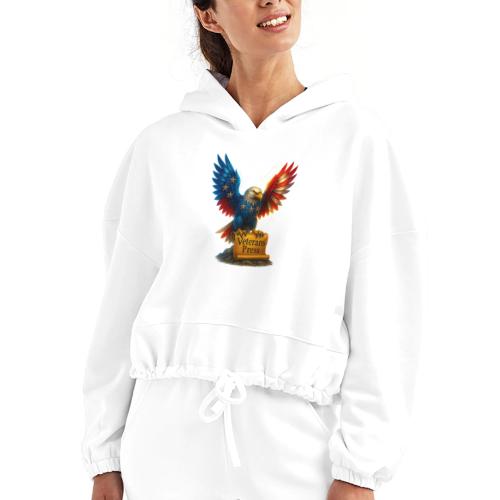 Veterans Press - Women’s Cropped Hoodie