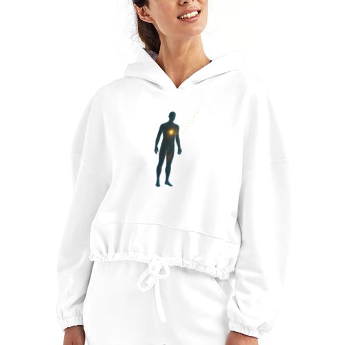 Glowing Chest Personl - Women’s Cropped Hoodie