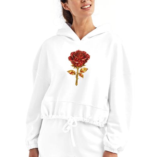 Golden Rose - Women’s Cropped Hoodie
