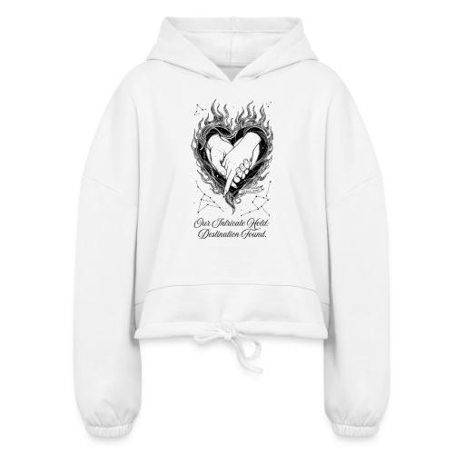 Intricate Hold T-Shirt, Mug, & Leggings - Women’s Cropped Hoodie
