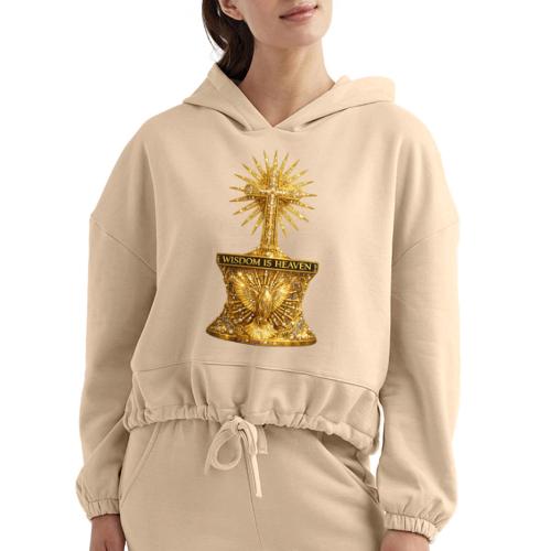 Wisdom is Heaven - Women’s Cropped Hoodie