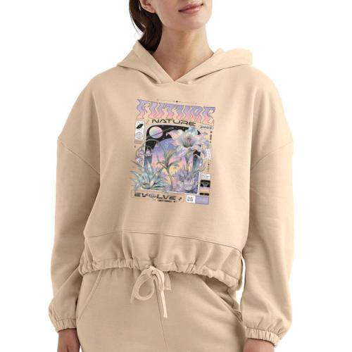 Future Nature Retro-Futuristic - Women’s Cropped Hoodie