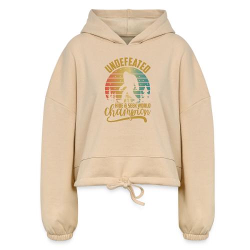 Undefeated Hide and Seek World Champ - Women’s Cropped Hoodie