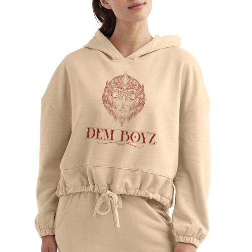 DemBoyz Full Logo (Red Edition) - Women’s Cropped Hoodie