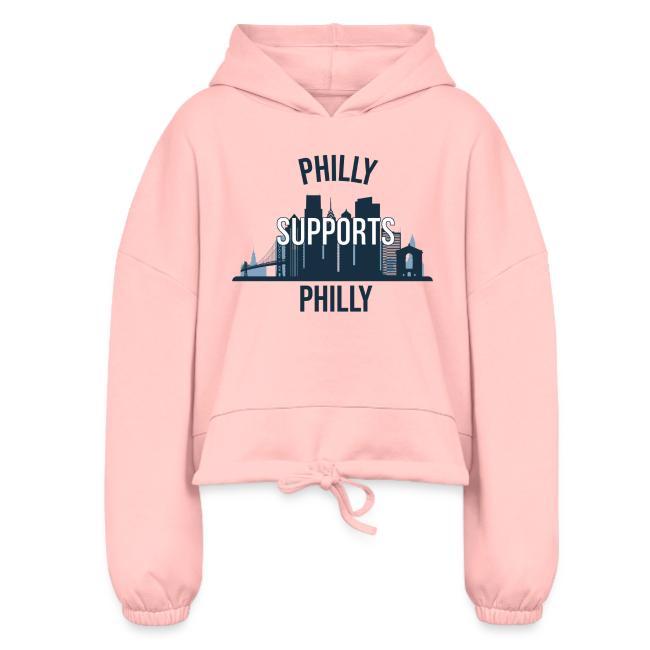 Philly Supports Philly skyline blue transparentbg