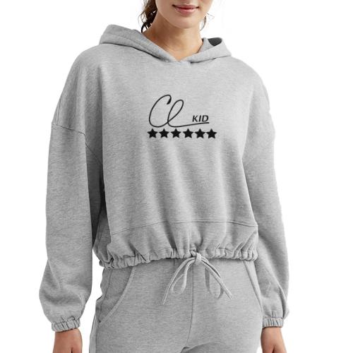 CL KID Logo (Black) - Women’s Cropped Hoodie