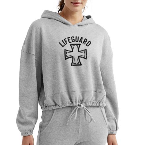 Lifeguard Cross Emblem - Women’s Cropped Hoodie