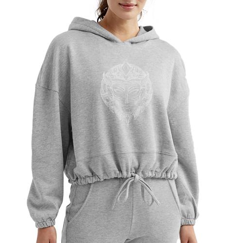 DemBoyz Logomark (White Edition) - Women’s Cropped Hoodie