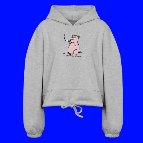 baked ham - Women’s Cropped Hoodie