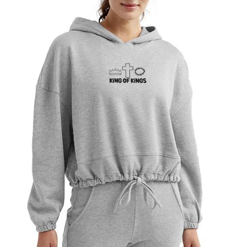 King of Kings – Bold Christian Faith Apparel - Women’s Cropped Hoodie