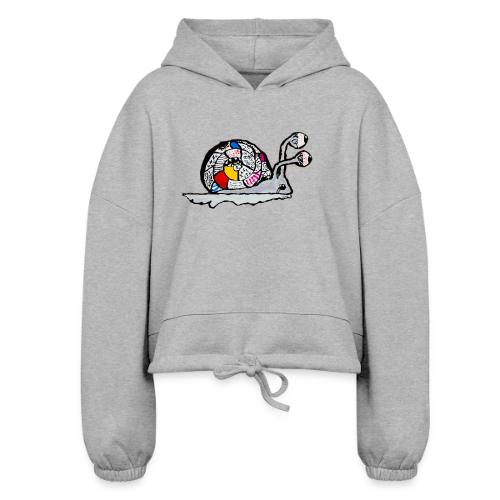 Magical Snail - Women’s Cropped Hoodie