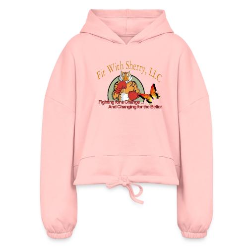 Fit With Sherry, LLC Original logo - Women’s Cropped Hoodie