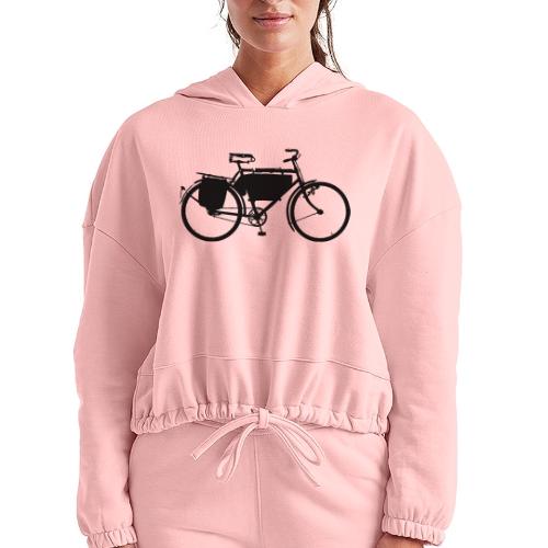 swiss_army_bike_bw - Women’s Cropped Hoodie