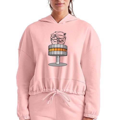 World time clock Berlin - Women’s Cropped Hoodie