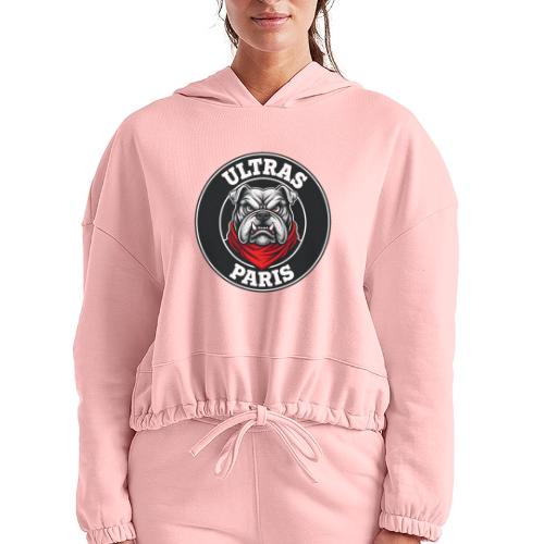Ultras Paris Bulldog Football Fan Graphic - Women’s Cropped Hoodie