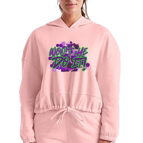 Won't He Do it - Women’s Cropped Hoodie
