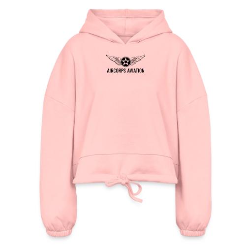 Black Logo Gear - Women’s Cropped Hoodie