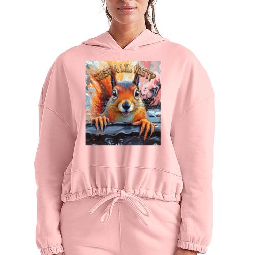 Just a Lil Nutty - Women’s Cropped Hoodie