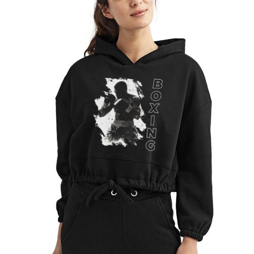 Boxing Vibes - Women’s Cropped Hoodie