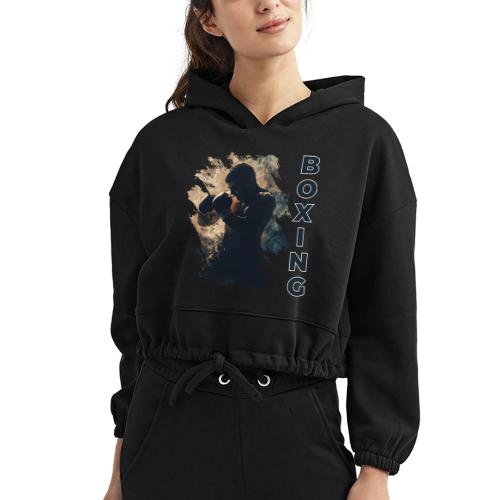 Boxing Ready - Women’s Cropped Hoodie