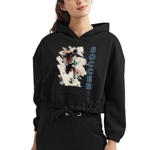 Soccer Power Move - Women’s Cropped Hoodie