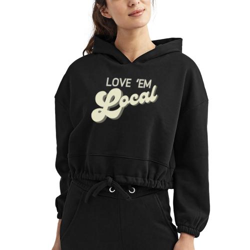 Love 'em Local- Sharp County - Women’s Cropped Hoodie