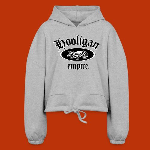Hooligan Empire Lion Black - Women’s Cropped Hoodie