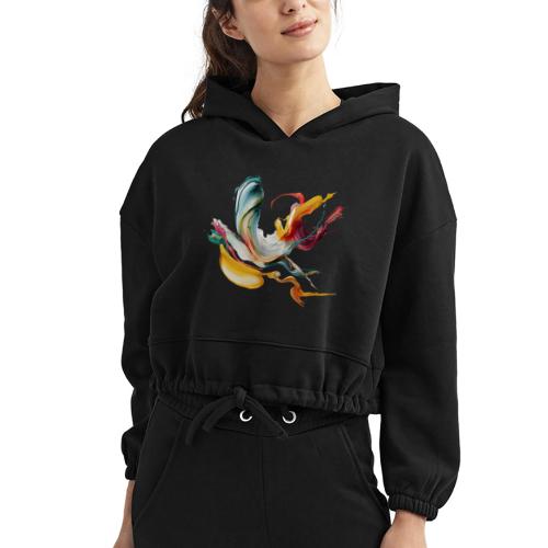 Abstract Chaos - Women’s Cropped Hoodie