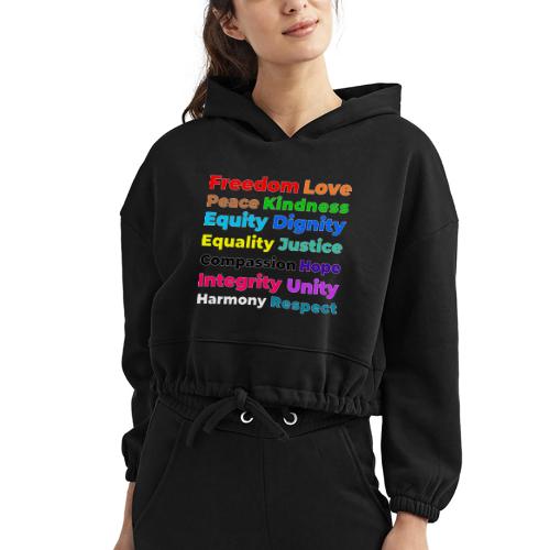 Words of Light - Women’s Cropped Hoodie