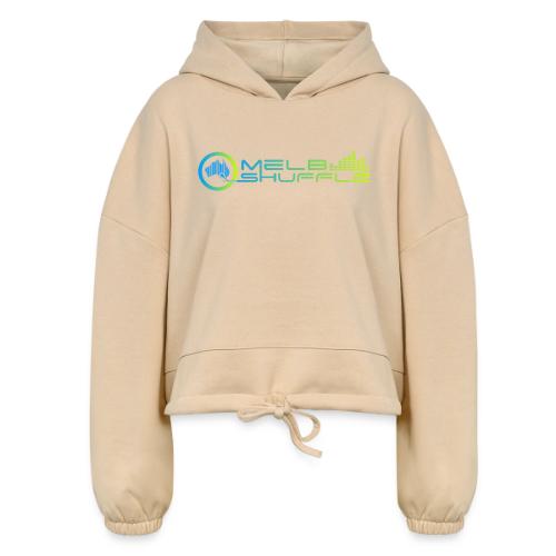 Melbshuffle Gradient Logo - Women’s Cropped Hoodie