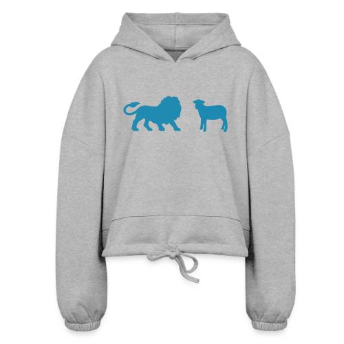 Lion and the Lamb - Women’s Cropped Hoodie