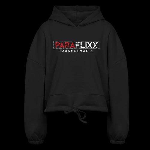 PARAFlixx White Grunge - Women’s Cropped Hoodie