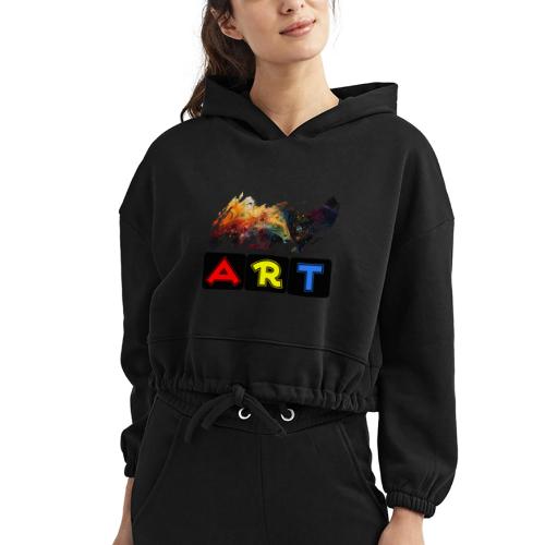 Pulse of Art - Women’s Cropped Hoodie