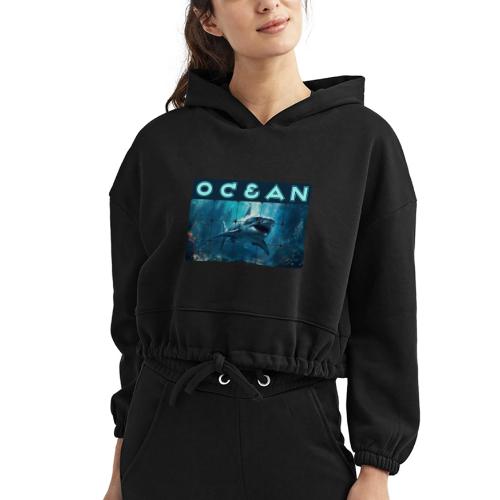 Ocean: Predator's Domain - Women’s Cropped Hoodie