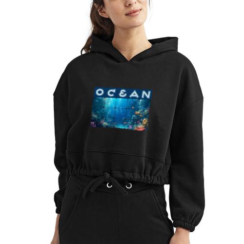 Ocean: Coral Carnival - Women’s Cropped Hoodie