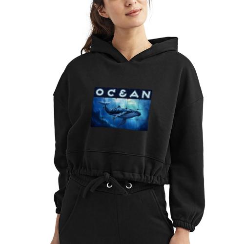 Ocean Titan - Women’s Cropped Hoodie
