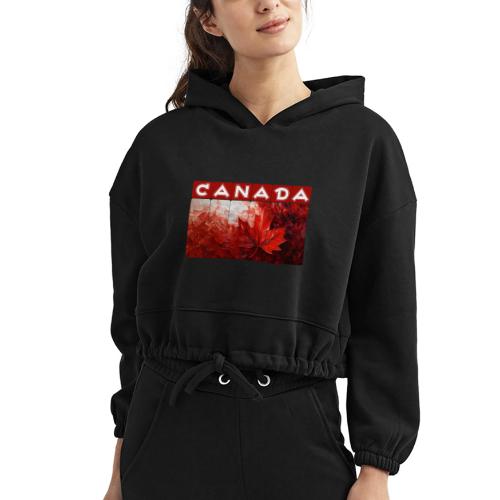 Canada Painted Pride - Women’s Cropped Hoodie