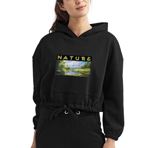 Nature: Springtime Serenity - Women’s Cropped Hoodie