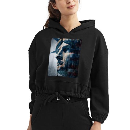 USA: Urban Liberty Triptych - Women’s Cropped Hoodie