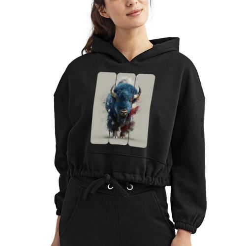 USA: Spirit of the Plains - Women’s Cropped Hoodie