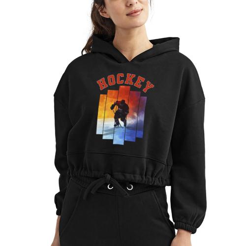Hockey Rush - Women’s Cropped Hoodie