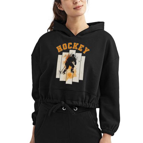 Hockey Grind - Women’s Cropped Hoodie