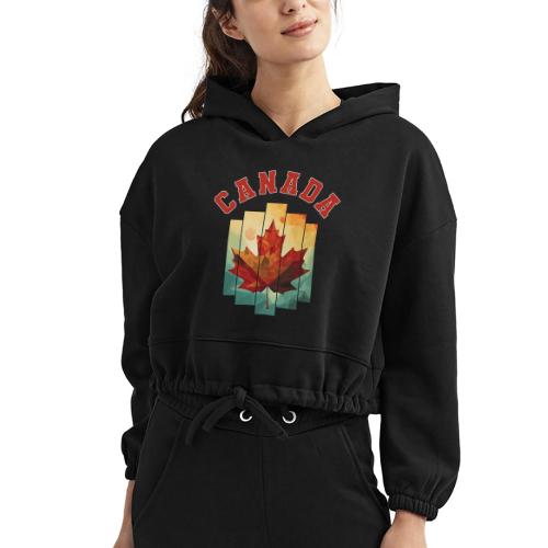 Canada’s Artistic Emblem - Women’s Cropped Hoodie