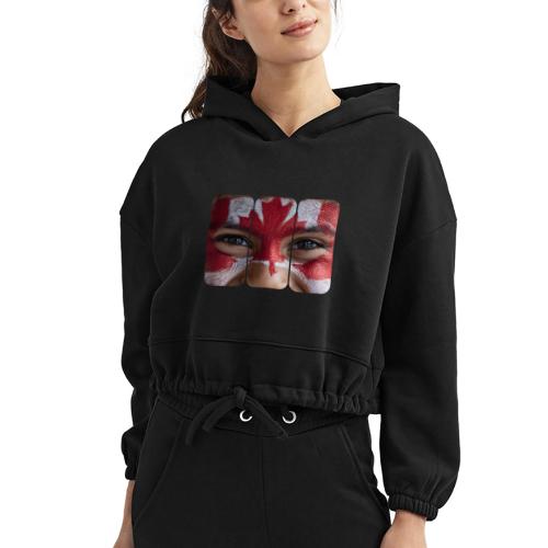 Proudly Canadian - Women’s Cropped Hoodie