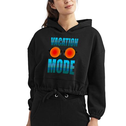 Vacation mode: Ocean Vibes On - Women’s Cropped Hoodie