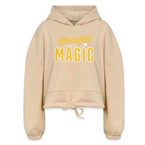 Black & Gold Magic - Women’s Cropped Hoodie
