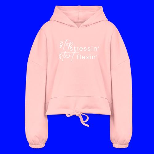 not gym therapy 1 - Women’s Cropped Hoodie