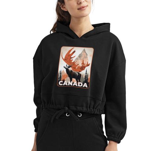 Canada Wild Spirit - Women’s Cropped Hoodie
