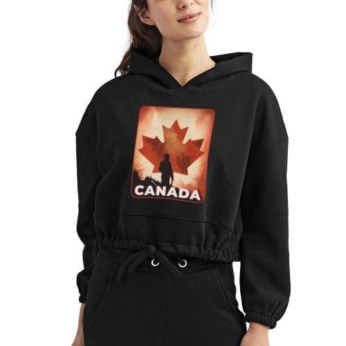 Canada Stands Tall - Women’s Cropped Hoodie