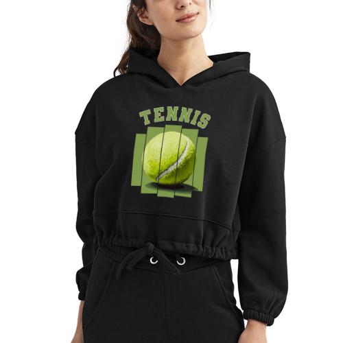 Tennis Minimal - Women’s Cropped Hoodie